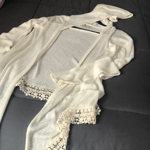 Hollister Cream Cardigan